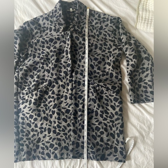 EUC Jade Melody Tam Leopard Overcoat, grey and blue, L - Picture 7 of 10